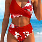 🔥While Supplies Last 40% OFF!🎉 Women's Floral Print High Waist Bikini Set