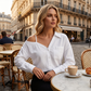 🔥While Supplies Last 40% OFF!🎉 Women's Casual Off-Shoulder Button-Down Shirt