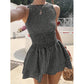 ☀️Summer Hot Sales - 65% OFF💃Sleeveless Gingham Smocked Mini Dress