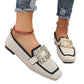 ⏳Limited-time 50% off⏰Square Toe Breathable Flat Shoes🥿