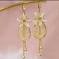🔥While Supplies Last 40% OFF!🎉 Elegant Flower Tassel Dangle Earrings