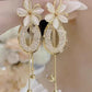 🔥While Supplies Last 40% OFF!🎉 Elegant Flower Tassel Dangle Earrings