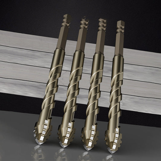 🔥While Supplies Last 40% OFF!🎉 Four-Flute Sawtooth Eccentric Drill Bit 4-PCS Set