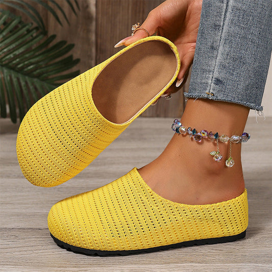🔥While Supplies Last 40% OFF!🎉  Women’s Breathable Knit Mules – Slip-On, Lightweight, Cushioned 🌸