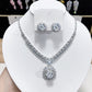 🔥While Supplies Last 40% OFF!🎉 Sparkling Zircon Necklace & Earrings Set