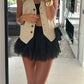 🔥While Supplies Last 40% OFF!🎉 Chic Pleated Lace Trim Mini Skirt