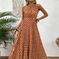 📢📢40% OFF !! ⏰Women's Polka Dot Halter Neck Dress