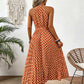 📢📢40% OFF !! ⏰Women's Polka Dot Halter Neck Dress