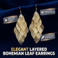 🌸 50% OFF NOW! 🌸Women's Elegant Cascading Hollow Leaf Earrings