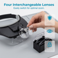 🔬 LIMITED-TIME 50% OFF! 💥 LED Headband Magnifier with 4 Lenses – Hands-Free, Precision Zoom, Built-In Light ✨