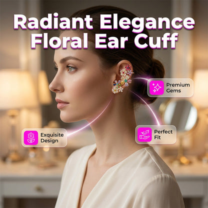 🌸 50% OFF NOW! 🌸Women's Vibrant Floral Crawler Earrings