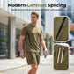 🔥While Supplies Last 40% OFF!🎉 Men's Waffle Knit T-Shirt & Shorts Set