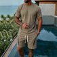 🔥While Supplies Last 40% OFF!🎉 Men's Waffle Knit T-Shirt & Shorts Set