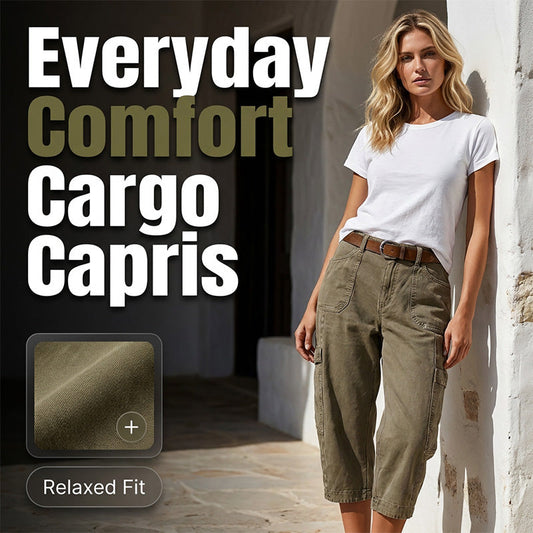 📢📢40% OFF !! ⏰Relaxed Casual Cargo Capris