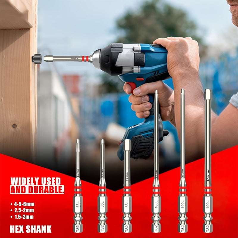 📢📢50% OFF !!!⏰Premium Alloy Steel Hex Screwdriver Bits for Electric Drills