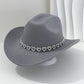 🤠 LIMITED-TIME 50% OFF! 💥 Women's Rhinestone Heart Cowboy Hat – Sparkling, Elegant French Jazz Fedora ✨