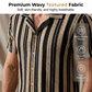 ⏳Limited-time 50% off⏰Men's Breathable Vertical Stripe Short Sleeve👔