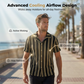 ⏳Limited-time 50% off⏰Men's Breathable Vertical Stripe Short Sleeve👔