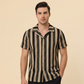 ⏳Limited-time 50% off⏰Men's Breathable Vertical Stripe Short Sleeve👔