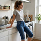 👖 50% OFF NOW! 🌸 Women's Stretch High Rise Capri Pants – 4-way stretch & tummy control – Breathable, perfect for yoga, travel or casual days – comfy and flattering ✨