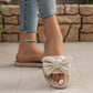 🔥While Supplies Last 40% OFF!🎉 Elegant Bow Flat Sandals