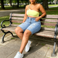 🔥While Supplies Last 40% OFF!🎉 Women's Plus Size Distressed Denim Shorts