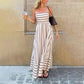 🔥While Supplies Last 40% OFF!🎉 Women's Striped Cami Maxi Dress