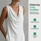 👗 50% OFF NOW! ⏰ Elegant Slim Fit Cowl Neck Dress – Sleeveless, side pockets & versatile – Flattering drape, perfect for work or evenings – comfortable and chic ✨🌸