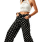 👖 50% OFF NOW! 🎀 Women's Casual Polka Dot Wide Leg Pants – Lightweight & flowy – Perfect for summer, beach or casual chic – playful and comfortable 🌸