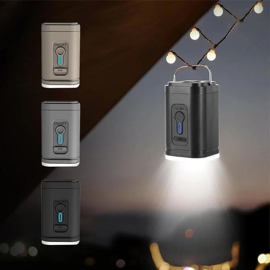 🏕️ Rechargeable Camping Air Pump – LED Light, Fast Inflation, Compact – Cash on Delivery 🔋
