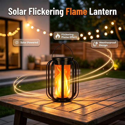 🔥While Supplies Last 40% OFF!🎉 Solar Flickering Flame Lantern