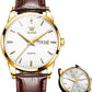 ⌚ LIMITED-TIME 50% OFF! 💥 Men's Simple Watch with Day & Date – Stainless Steel, Luminous Hands, Classic ✨