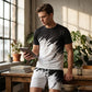 👕 LIMITED-TIME 50% OFF! 💥 Men's Summer Dynamic Print Casual Set – 3D Brushstroke, Ultra-Soft, Ergonomic Fit ✨