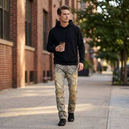 🏆LAST DAY SALE 50% OFF🔥Men's Slim Fit Ripped Denim Jeans