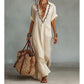 🔥While Supplies Last 40% OFF!🎉 Women's Deep V-Neck Flowy Maxi Dress