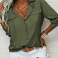 📢📢50% OFF !! ⏰Women's Solid Lapel Long Sleeves Button-Down Shirt