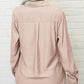 📢📢50% OFF !! ⏰Women's Solid Lapel Long Sleeves Button-Down Shirt