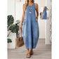 📢📢40% OFF !! ⏰Women's Sleeveless Maxi Denim Dress with Pockets