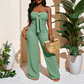 📢📢40% OFF !! ⏰Women's Strapless High-Waisted Wide-Leg Jumpsuit