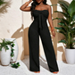 📢📢40% OFF !! ⏰Women's Strapless High-Waisted Wide-Leg Jumpsuit