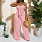 📢📢40% OFF !! ⏰Women's Strapless High-Waisted Wide-Leg Jumpsuit