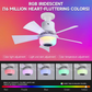 🥳SUMMER HOT SALE🥳💞50K+ SOLD!💥50% OFF! 🎁Smart E27 Ceiling Fan Light with Hi-Fi Bluetooth Speaker & Mood Lighting  Cool Breezes • Crystal-Clear Sound • 16 Million Colours💡🌬️🎵