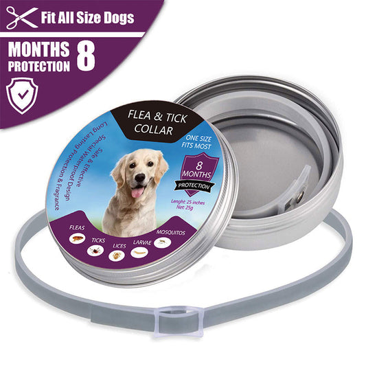 🐾 LIMITED-TIME 50% OFF! ✨ Flea & Tick Collar for Dogs & Cats – 8 Months Protection, Waterproof, Adjustable 🌿