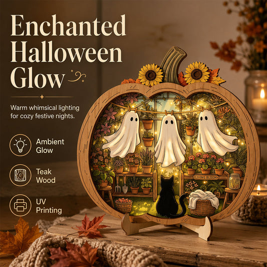🔥While Supplies Last 40% OFF!🎉 Halloween Wooden Pumpkin Tabletop Decor