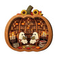 🔥While Supplies Last 40% OFF!🎉 Halloween Wooden Pumpkin Tabletop Decor